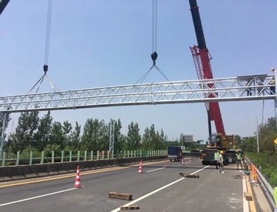 吕梁吕梁门架标牌施工现场